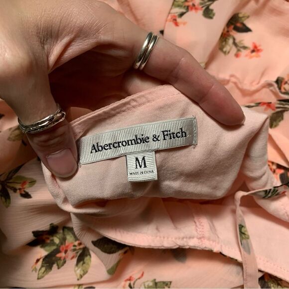 Abercrombie & Fitch Pink Floral Dress Medium - Picture 3 of 7